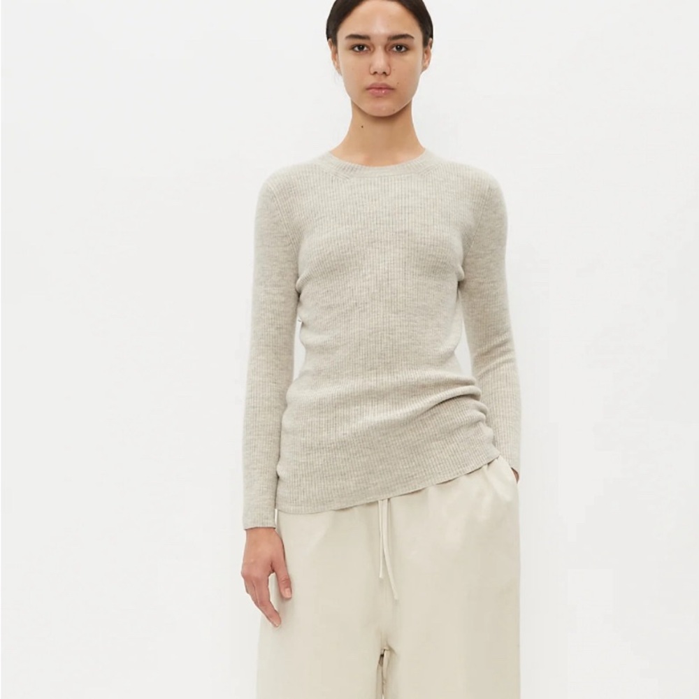Lauren Manoogian 3/4 ribbed sweater